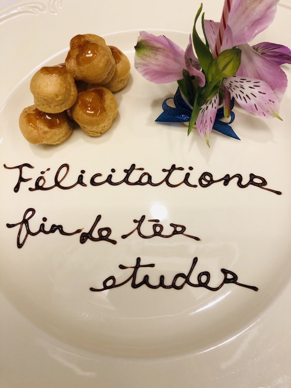 メッセージプレート-フレンチレストラン シェムラ